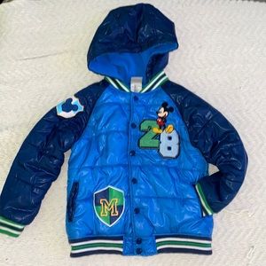 COPY - Disney Mickey Mouse puffer jacket Size 5/6 kids